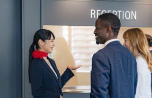 英語接客の様子